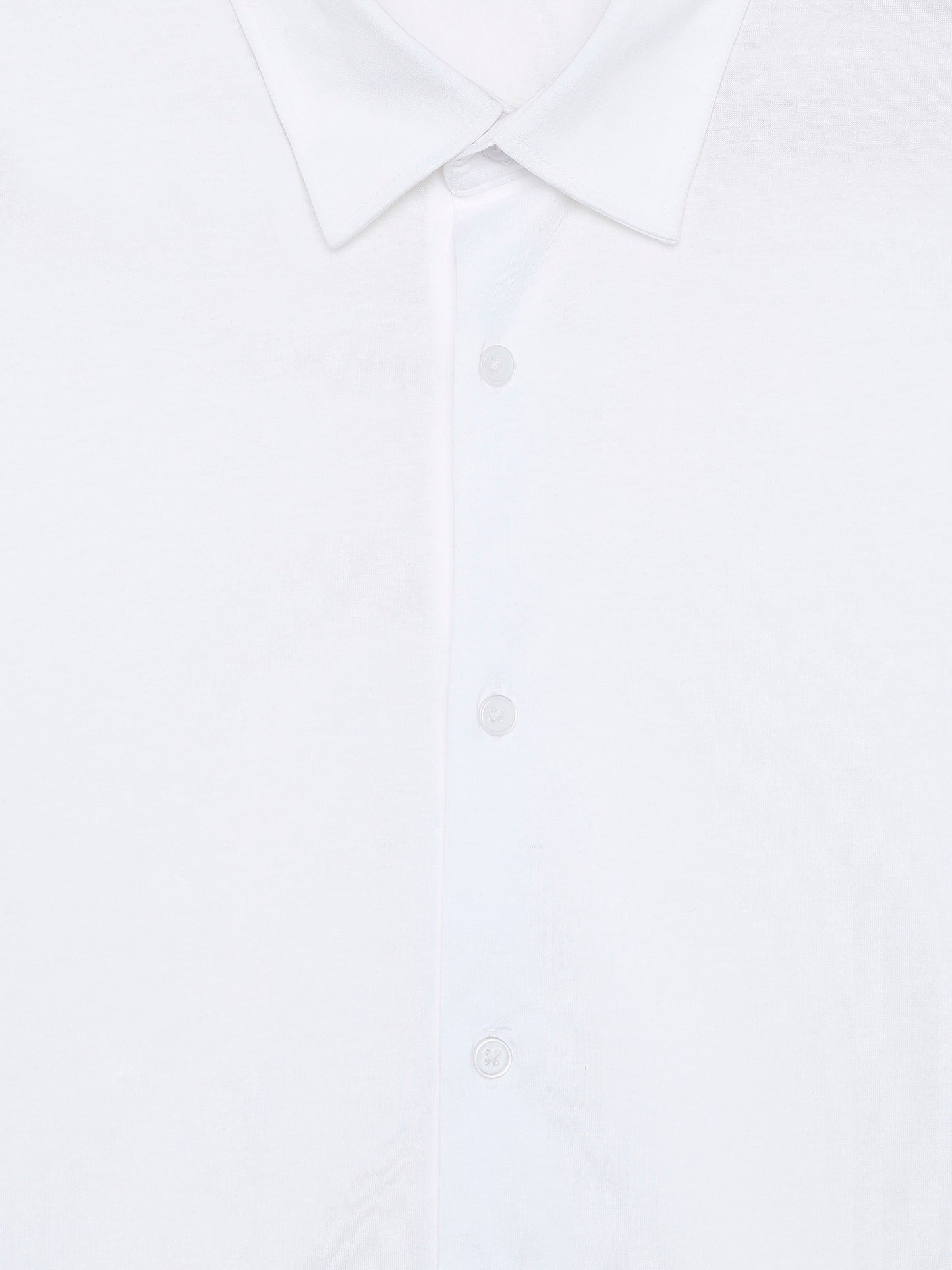 Celio Solid Regular Fit Cotton White Shirts