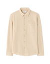 Celio Men Beige Solid Regular Fit Polyester Shirts