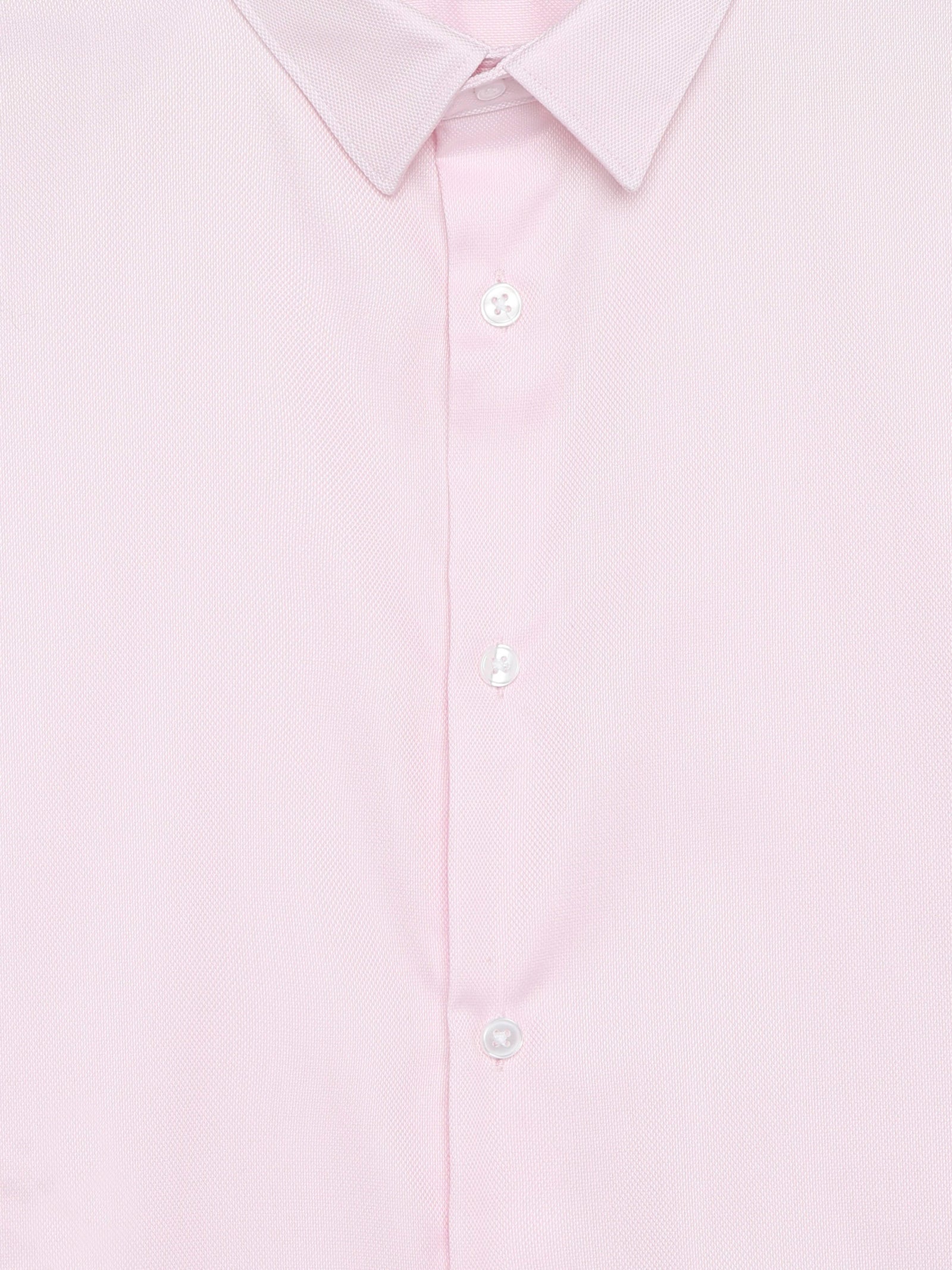 Celio Solid Slim Fit Cotton Pink Shirts