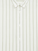 Celio Stripes Regular Fit Cotton Beige Shirts