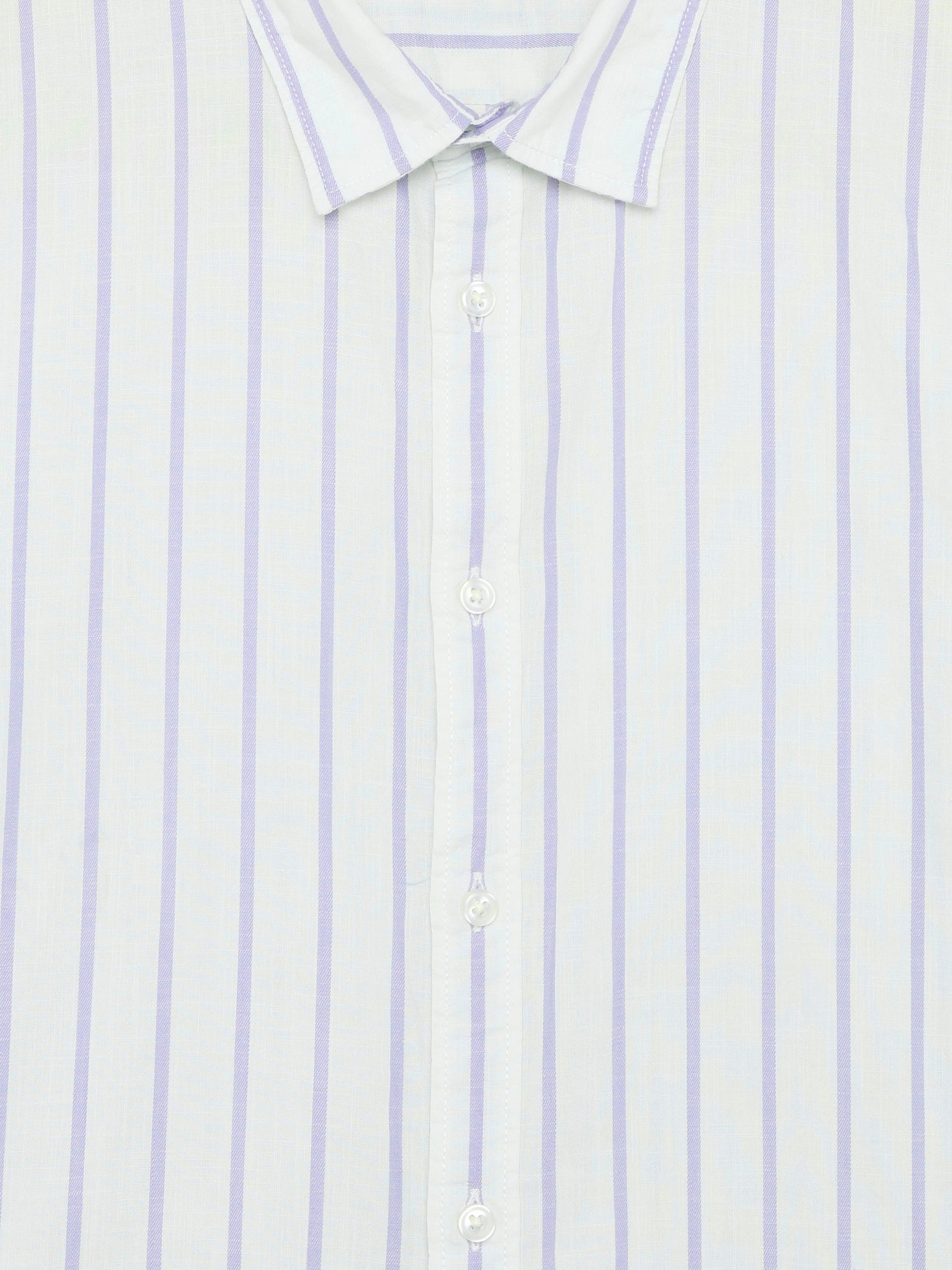 Celio Stripes Regular Fit Cotton Green Shirts
