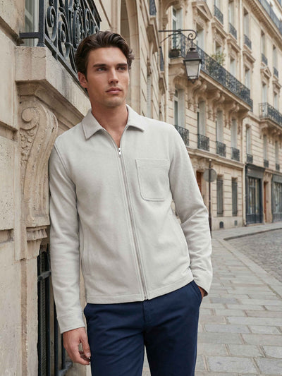 Celio* Men Grey Solid Oversized Cotton Shirts