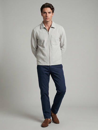 Celio* Men Grey Solid Oversized Cotton Shirts