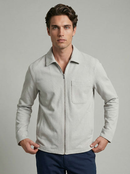Celio* Men Grey Solid Oversized Cotton Shirts