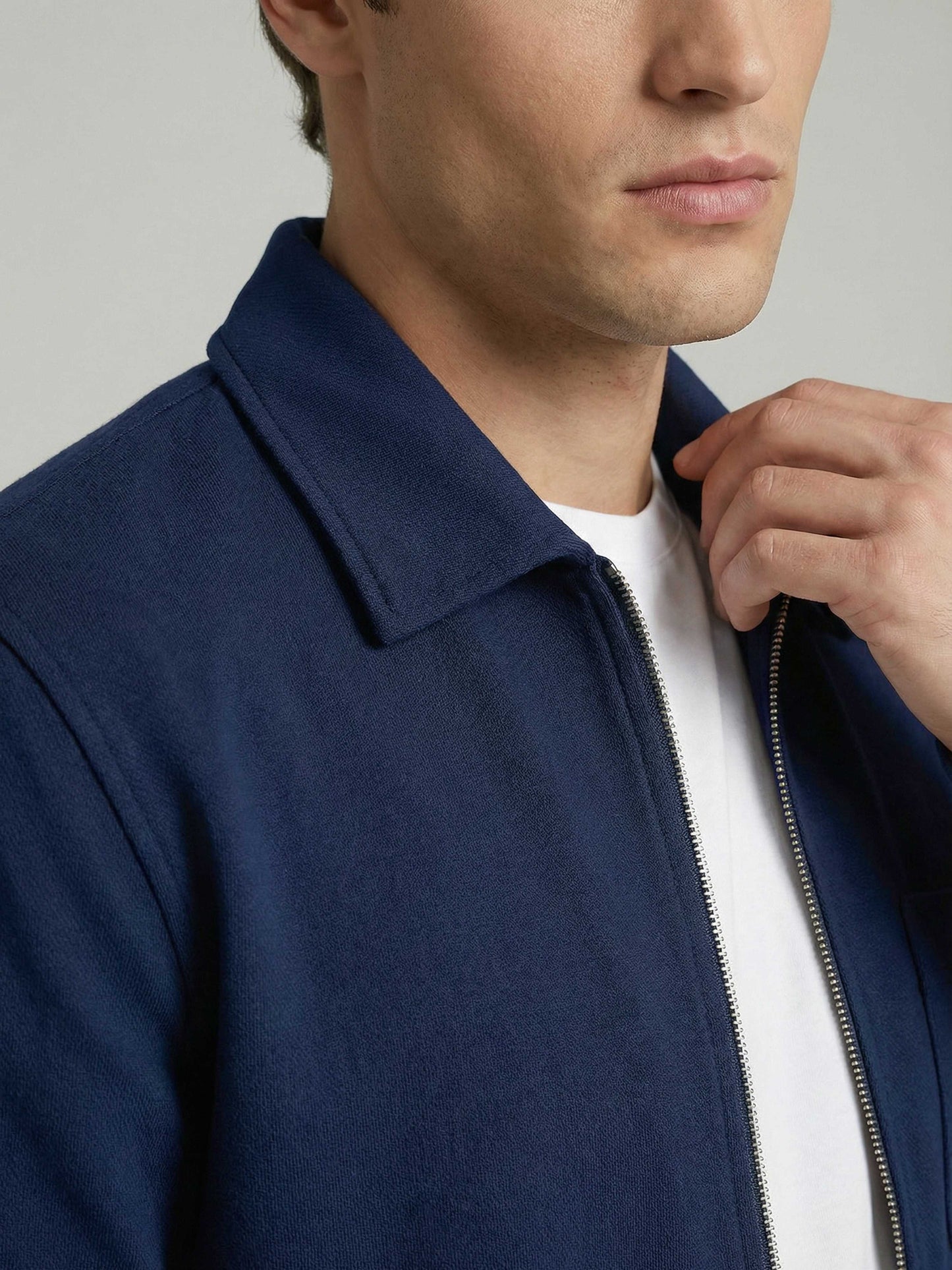 Celio* Men Blue Solid Oversized Cotton Shirts