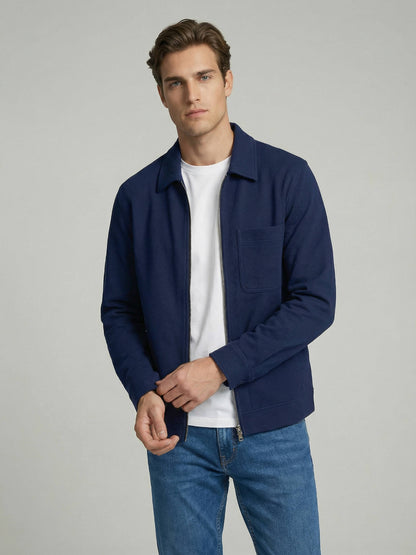 Celio* Men Blue Solid Oversized Cotton Shirts