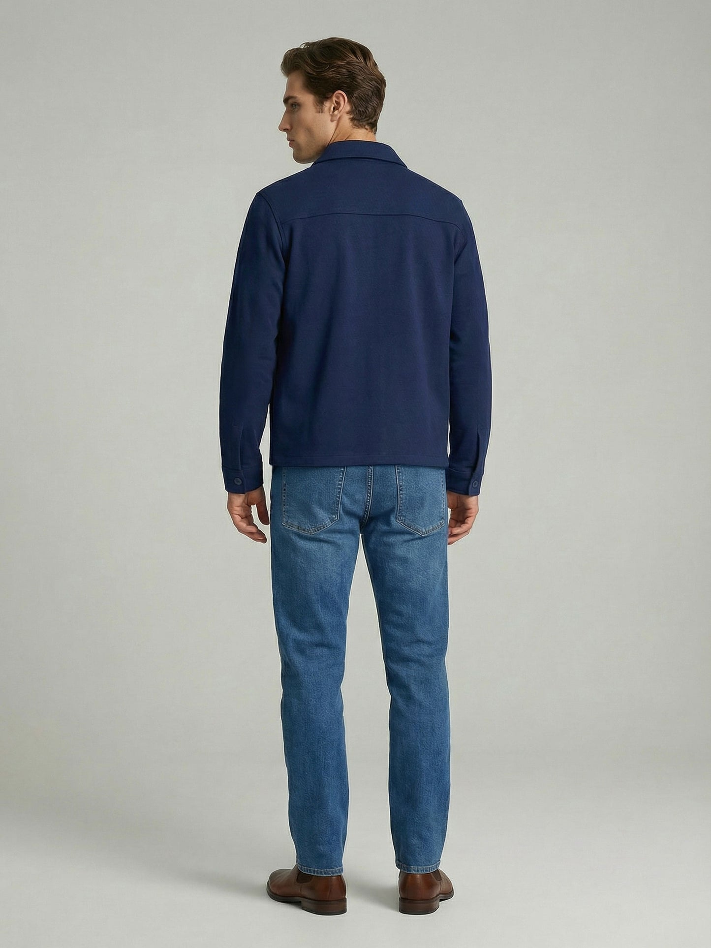 Celio* Men Blue Solid Oversized Cotton Shirts