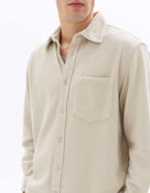 Celio Men Beige Solid Oversized Cotton Shirts
