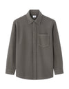 Celio Men Grey Solid Oversized Cotton Shirts
