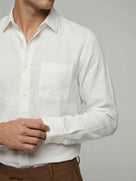 Celio* Solid Regular Fit Cotton  Men White Shirts
