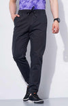 Celio* Cotton-Poly-Blend Jogger Fit Black Trouser