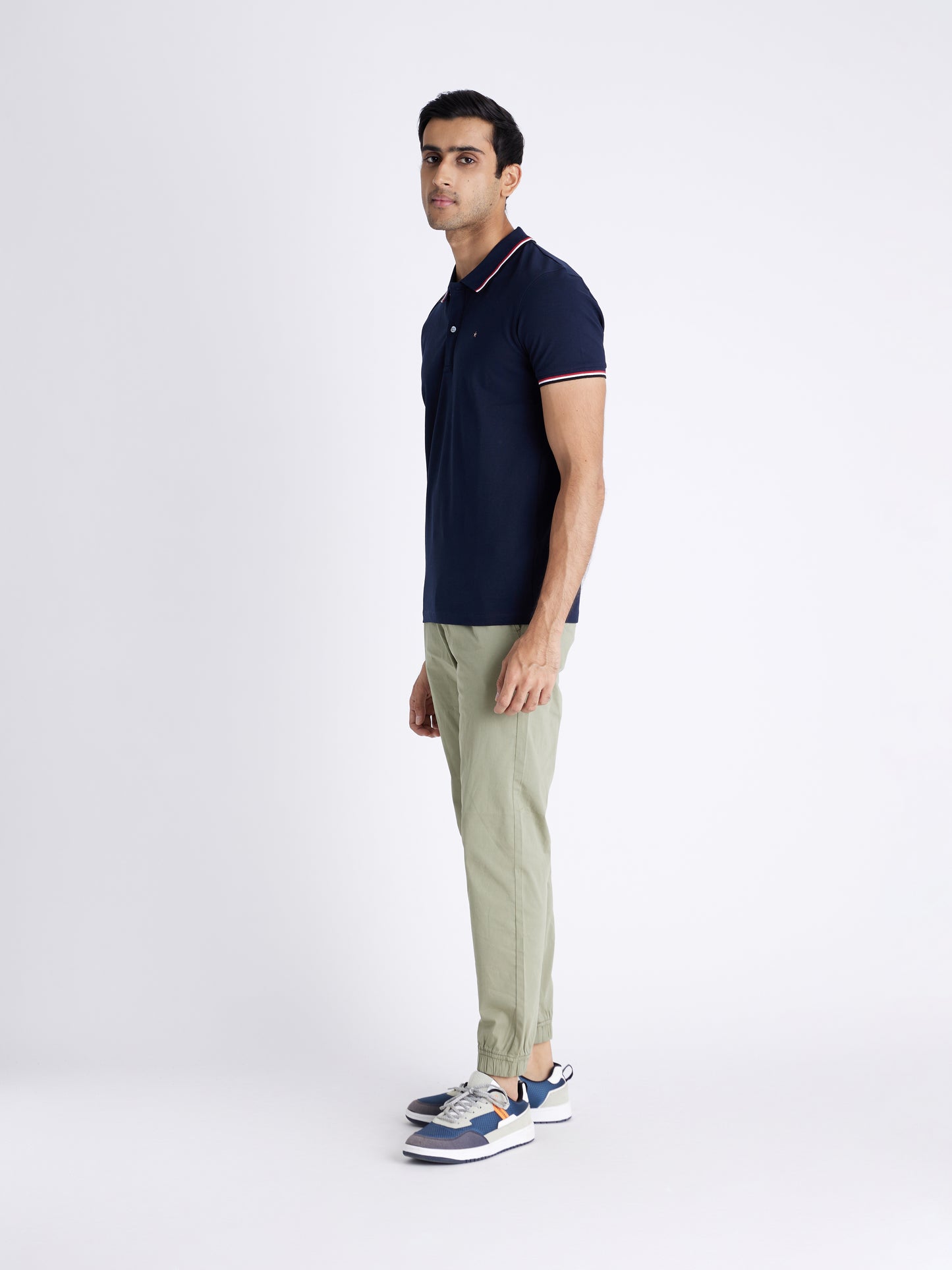 Celio Mens Navy Solid Regular Fit Cotton T-Shirts