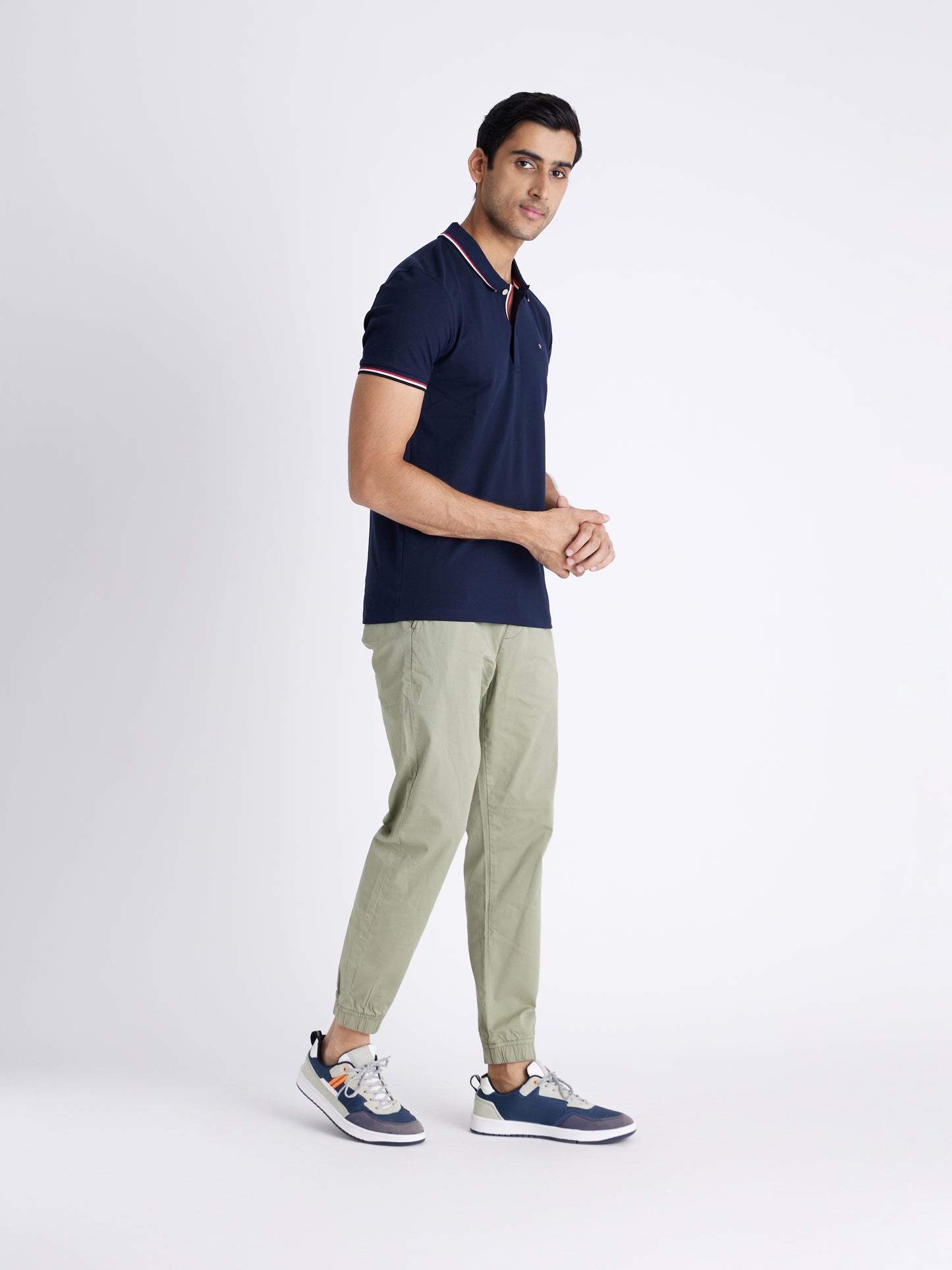 Celio Mens Navy Solid Regular Fit Cotton T-Shirts