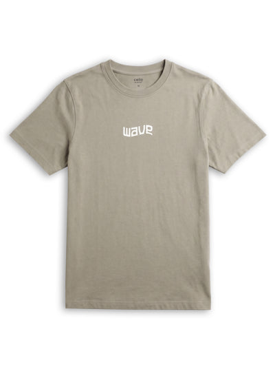 Celio Solid Regular Fit Cotton Green TShirts