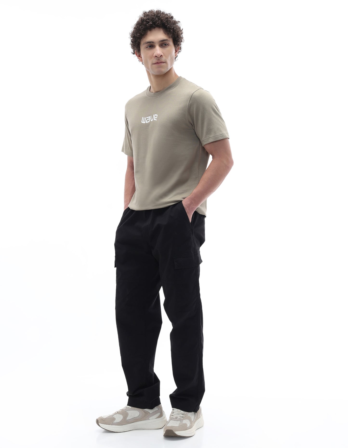 Celio Solid Regular Fit Cotton Green TShirts