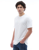 Celio Solid Regular Fit Cotton Cream TShirts