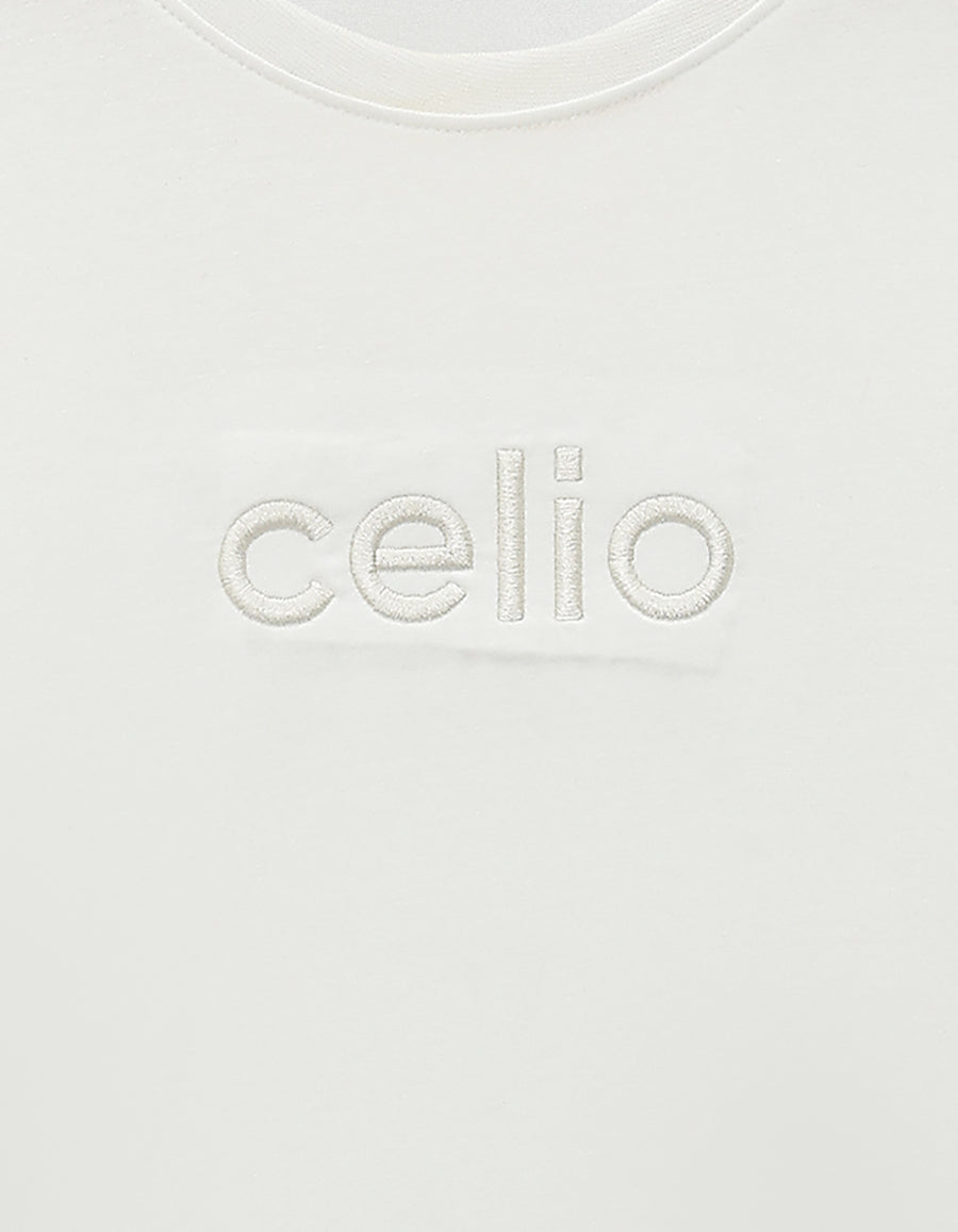 Celio Solid Regular Fit Cotton Cream TShirts
