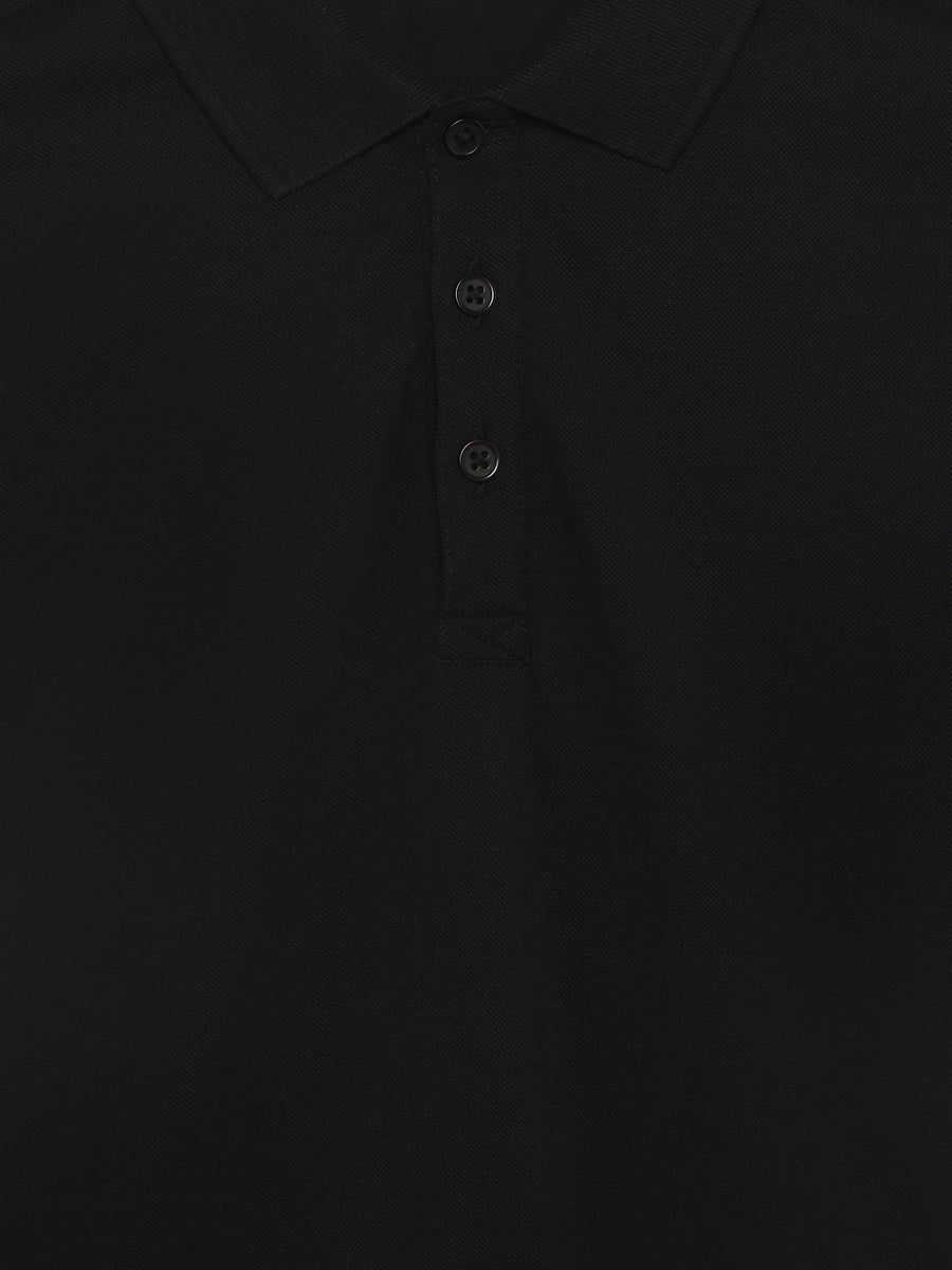 Celio Solid Straight Fit Cotton Black TShirts