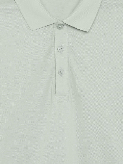 Celio Solid Straight Fit Cotton Green TShirts