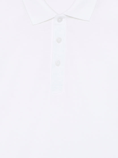 Celio Solid Straight Fit Cotton White TShirts