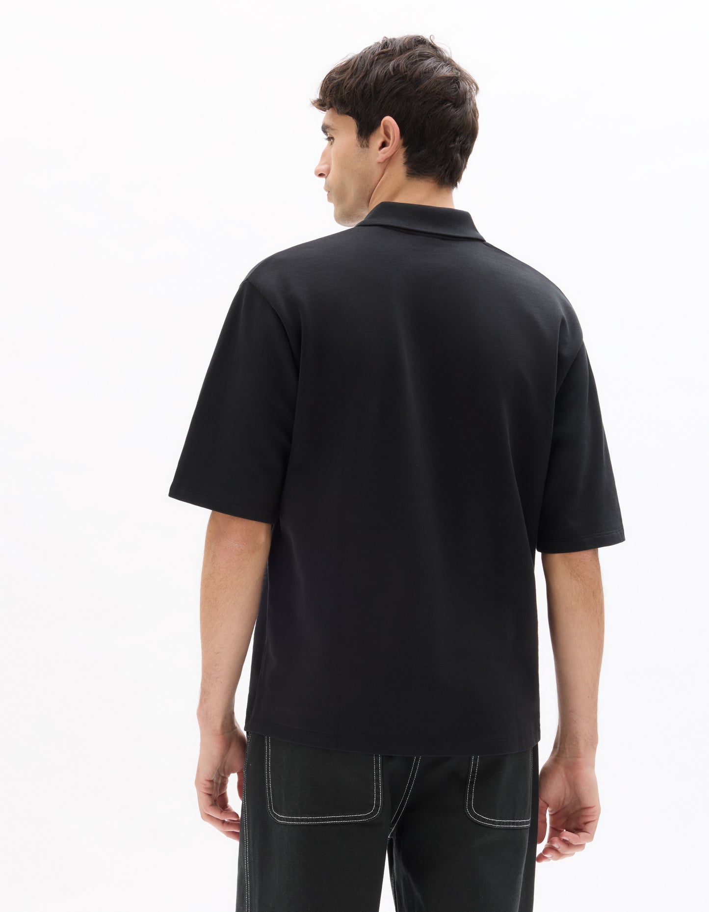 Celio Men Black Solid Regular Fit Cotton T-Shirts