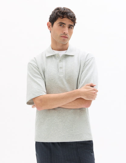 Celio Men Grey Solid Regular Fit Cotton T-Shirts