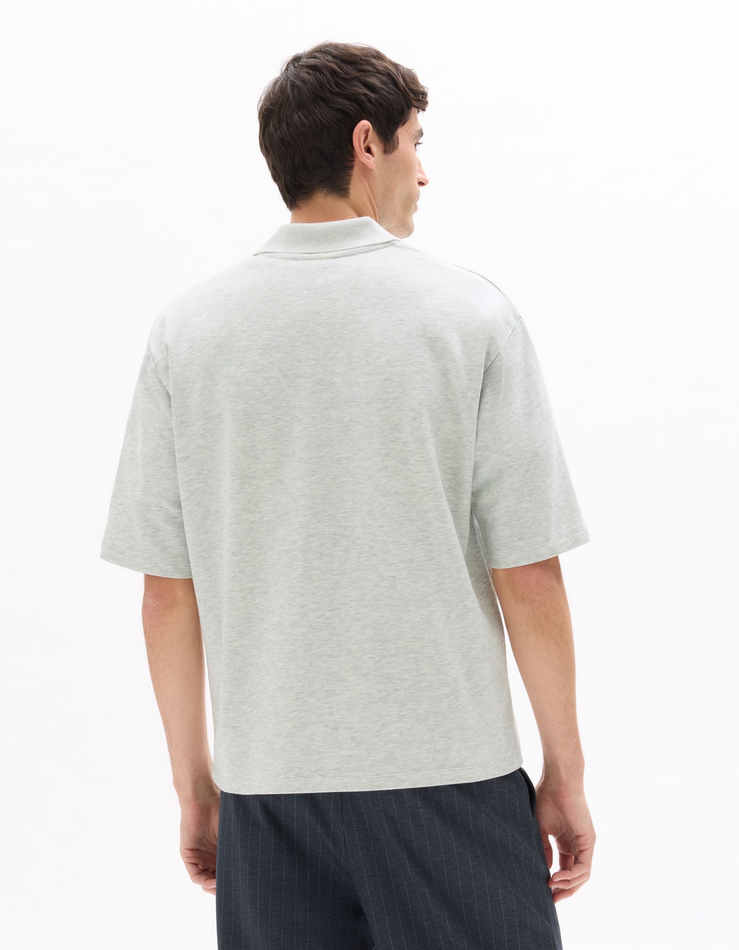 Celio Men Grey Solid Regular Fit Cotton T-Shirts