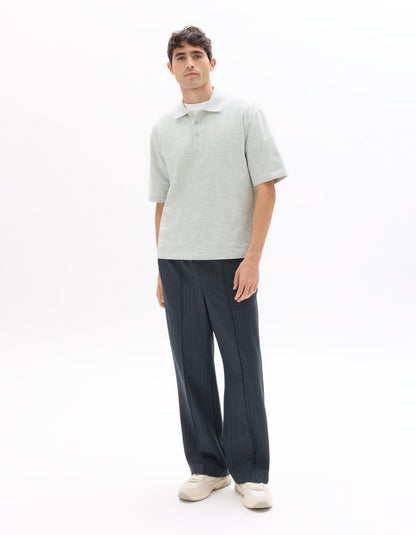 Celio Men Grey Solid Regular Fit Cotton T-Shirts