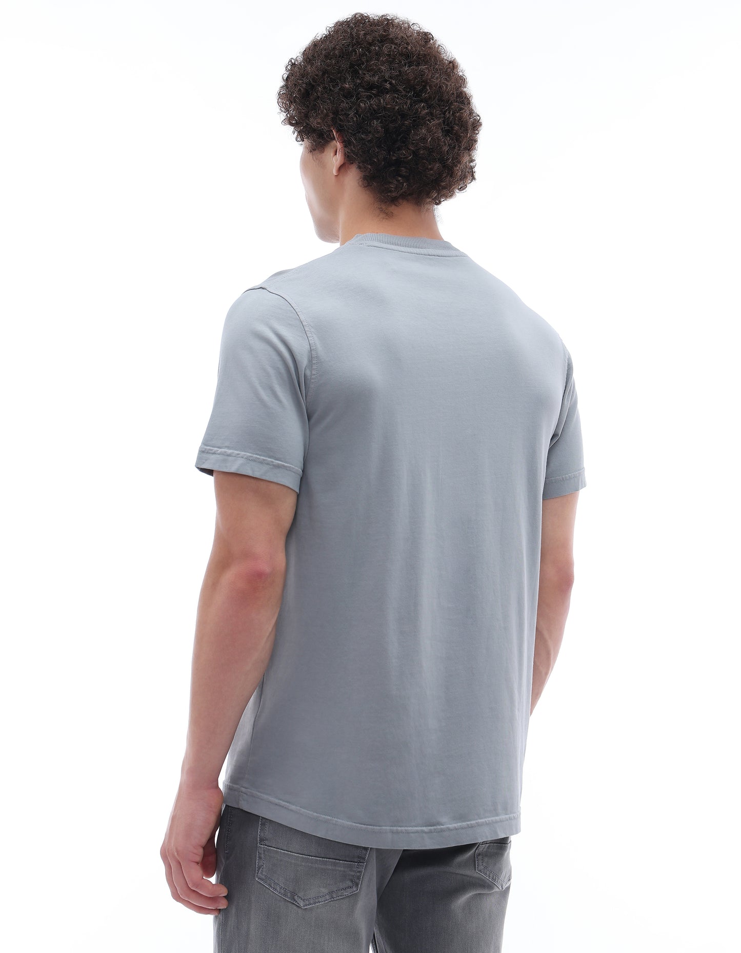 Celio Solid Regular Fit Cotton Green TShirts