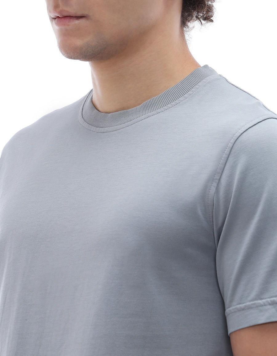 Celio Solid Regular Fit Cotton Green TShirts