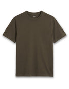 Celio Solid Regular Fit Cotton Olive Tshirts