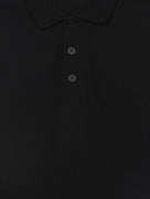Celio Structured Straight Fit Cotton Poly Blend Black Tshirts