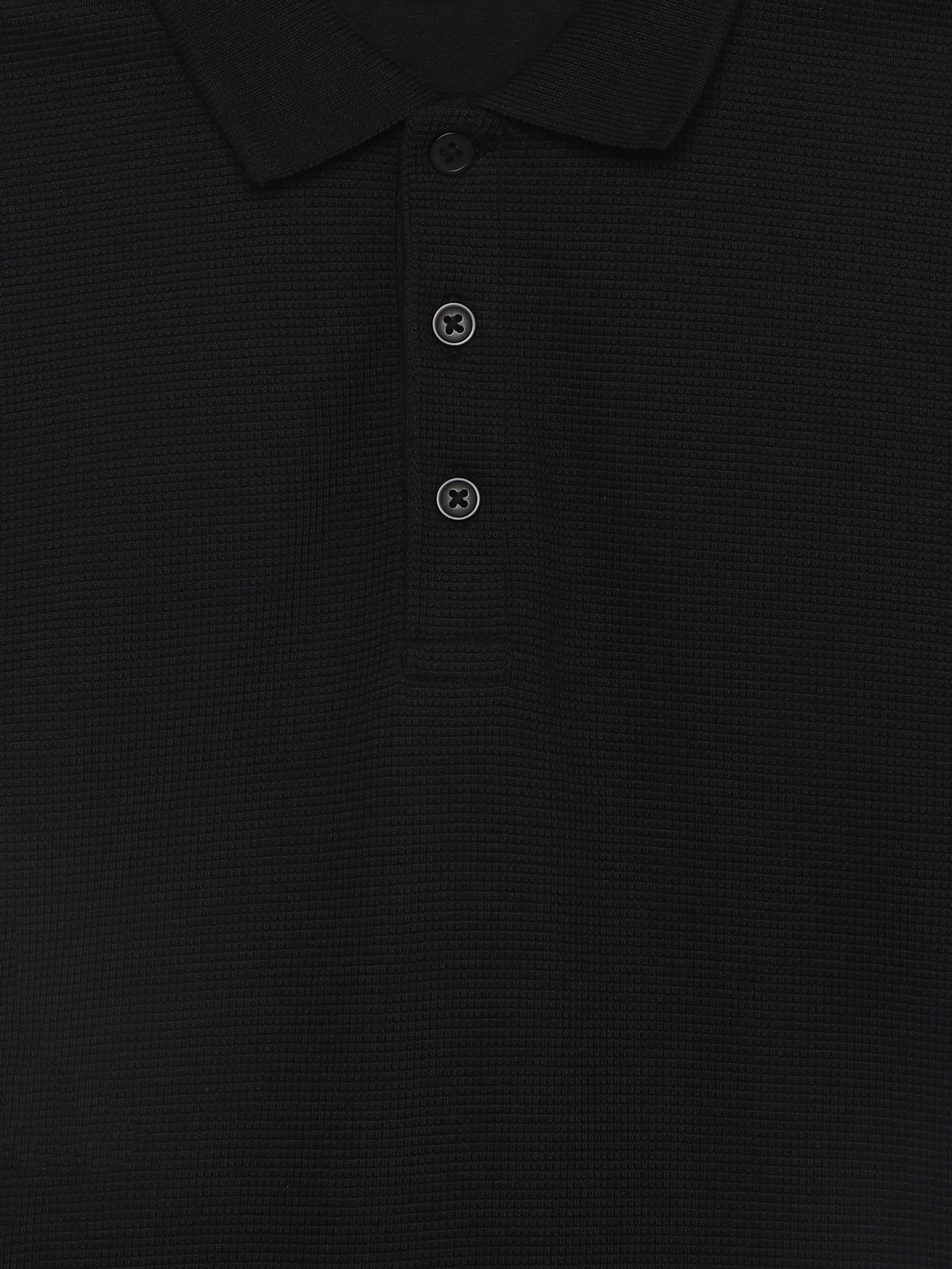 Celio Structured Straight Fit Cotton Poly Blend Black Tshirts