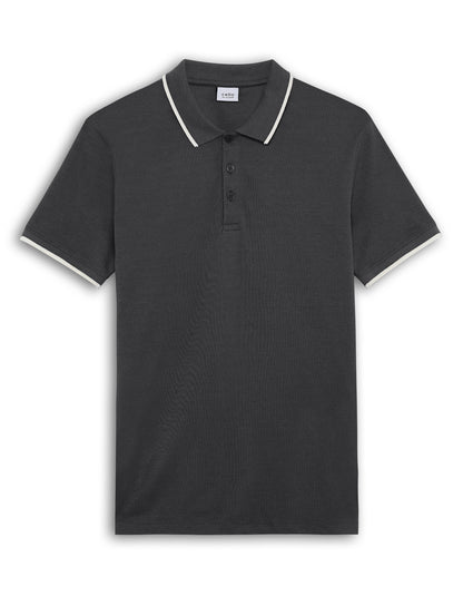 Celio Solid Regular Fit Cotton Grey TShirts