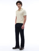Celio Solid Regular Fit Cotton Cream TShirts