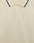 Celio Solid Regular Fit Cotton Cream TShirts