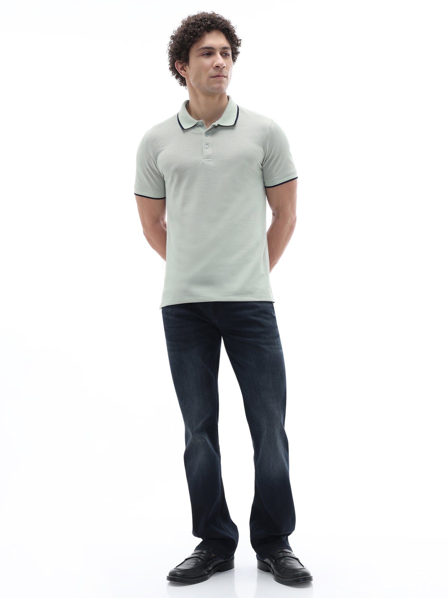 Celio Solid Regular Fit Cotton Green TShirts