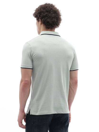Celio Solid Regular Fit Cotton Green TShirts