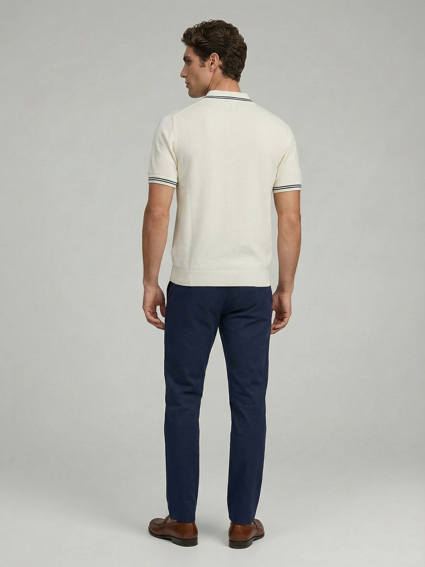 Celio* Men Off White Solid Regular Fit Cotton T-Shirts