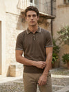 Celio* Men Brown Solid Regular Fit Cotton T-Shirts