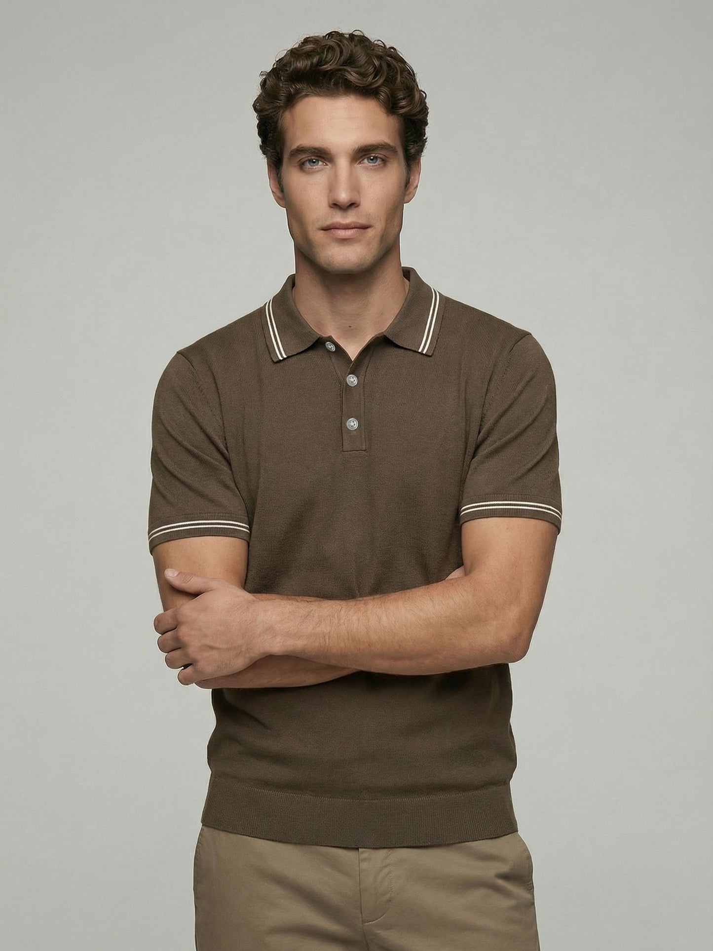 Celio* Men Brown Solid Regular Fit Cotton T-Shirts