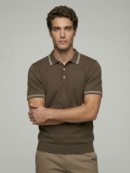 Celio* Men Brown Solid Regular Fit Cotton T-Shirts