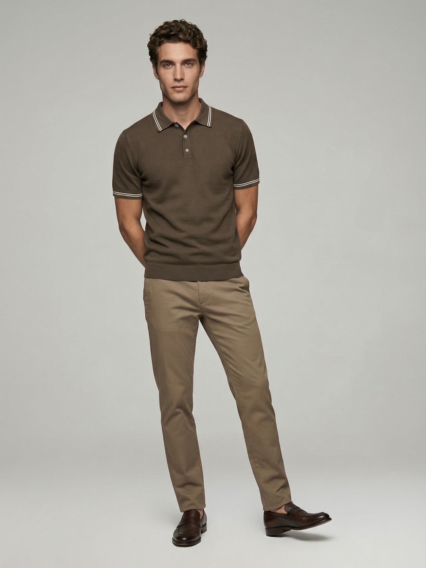 Celio* Men Brown Solid Regular Fit Cotton T-Shirts