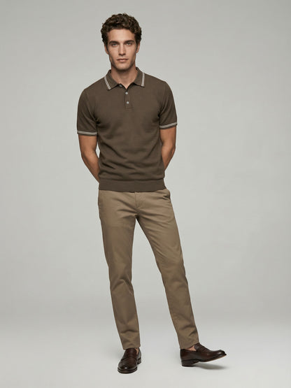 Celio* Men Brown Solid Regular Fit Cotton T-Shirts
