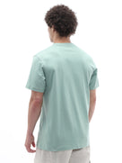 Celio Solid Boxy Fit Cotton Green TShirts