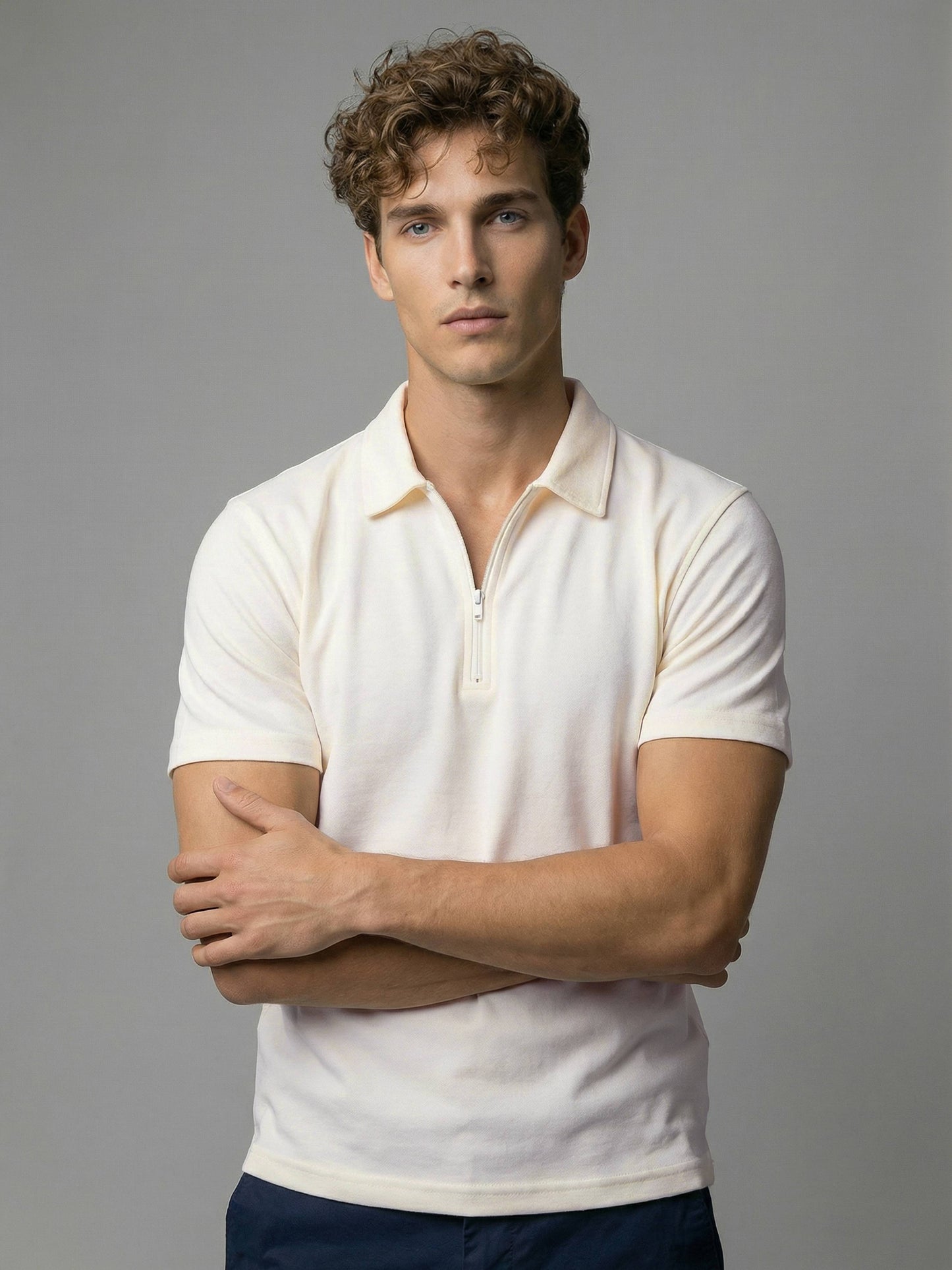 Celio* Men Off White Solid Regular Fit Cotton T-Shirts