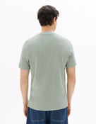 Celio Men Green Solid Regular Fit Cotton T-Shirts