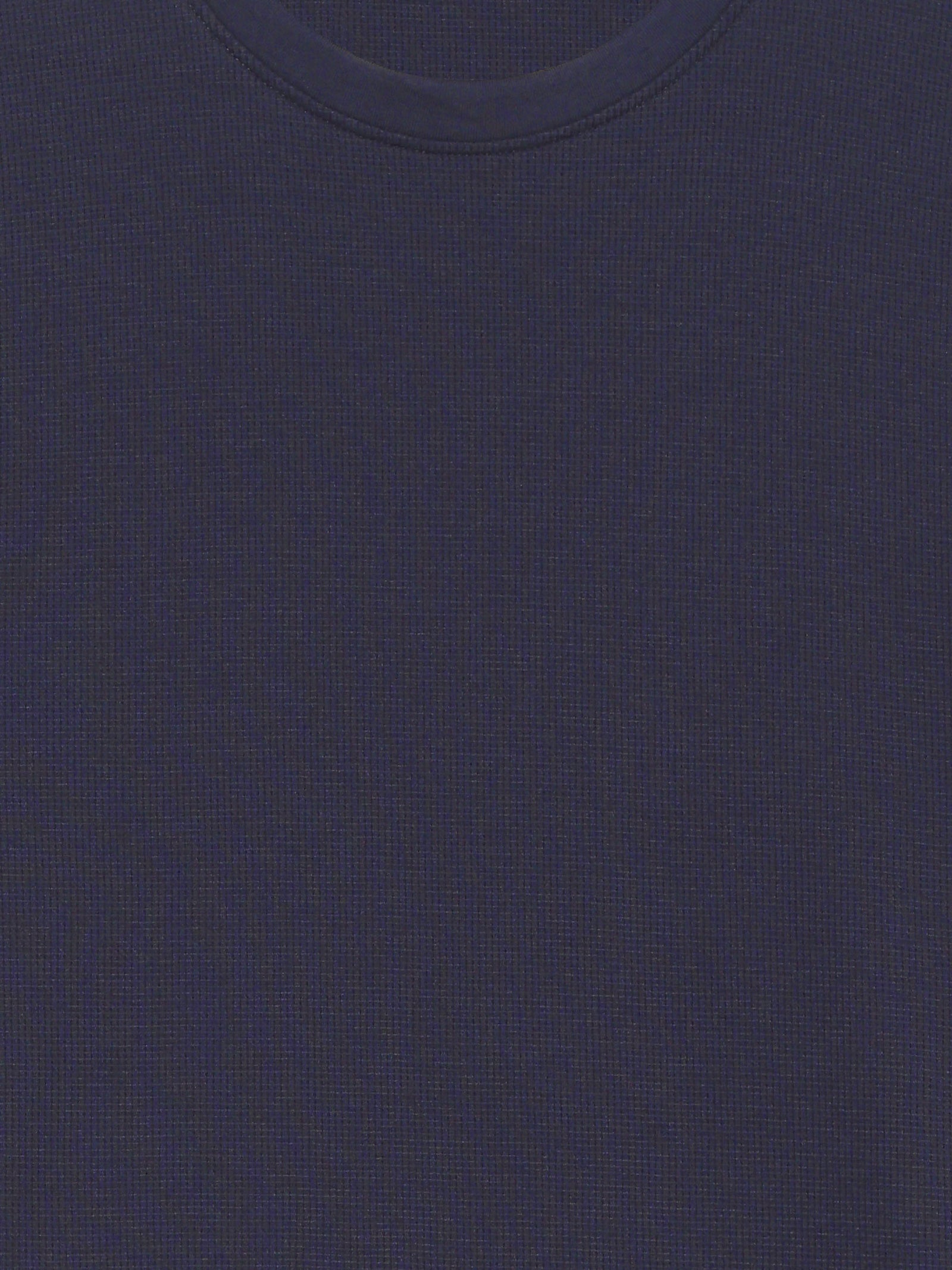 Celio Structured Regular Fit Cotton Poly Blend Navy Tshirts