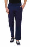 Celio* Cotton Regular Fit Navy Blue Trouser