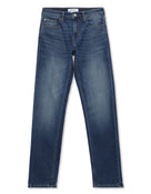 Celio Solid Straight Fit Cotton Poly Blend Grey Jeans
